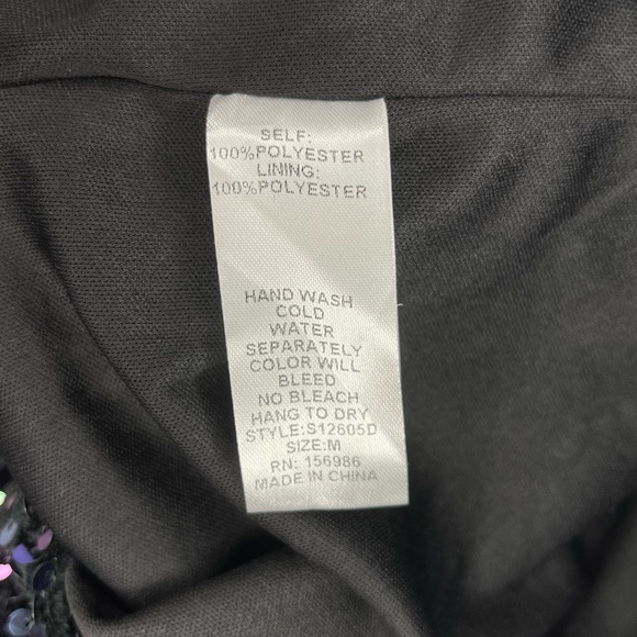 Brand: Item Ditto
Size: Medium
Color: Black Multi (sequins) - Picture 4 of 8